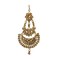 Classic Maang Tikka with Mehndi Plating Women Forehead Jewelry Designer Passa Indian Arab Sikh Pakistani Wedding Favor Bridal Head Accessory Matha Patti Gift for Her